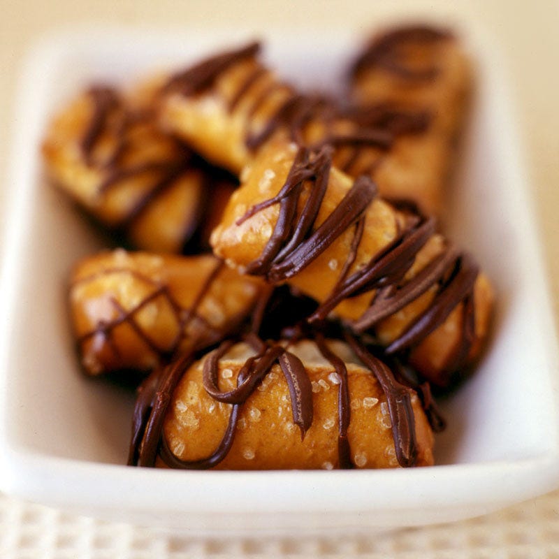 Photo of Chocolate-Splattered Pretzels by WW