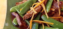Orange beef stir-fry
