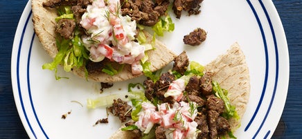 Venison Gyros with Tzatziki Sauce