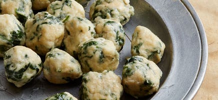 Spinach and Ricotta Dumplings