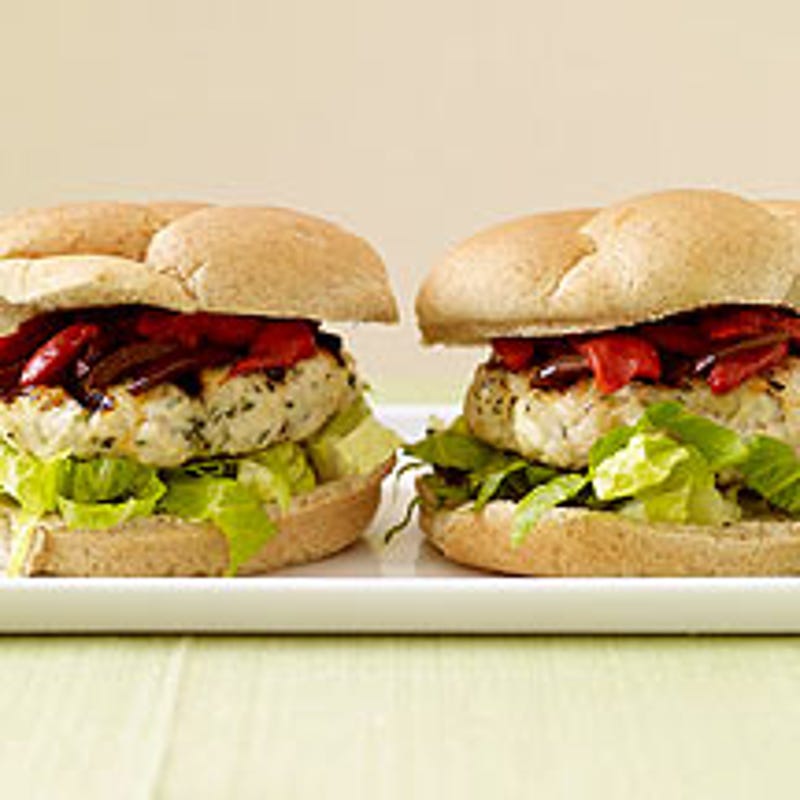 Photo of Feta-Stuffed Chicken Burgers by WW