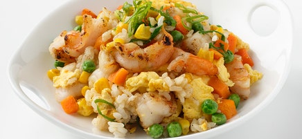 Riz frit aux crevettes