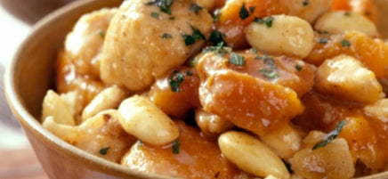 Chicken Tagine with Apricots and Almonds