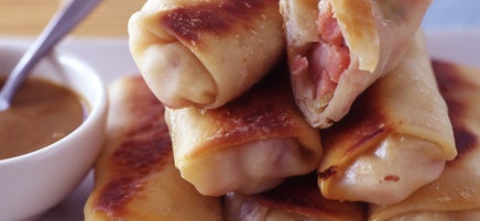 Croque Monsieur Egg Rolls