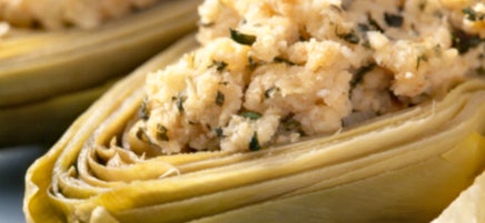 Artichauts farcis aux herbes et à l'ail