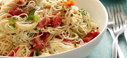 Tomato, Herb and Goat Cheese Capellini