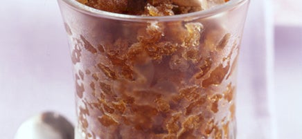 Granita au café avec garniture moka