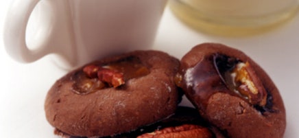 Chocolate turtle cookies