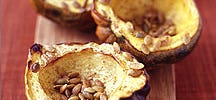 Roasted Acorn Squash with Cumin and Pumpkin Seeds