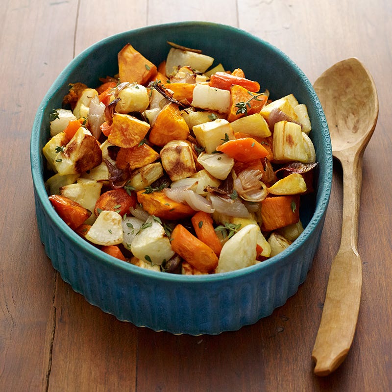 Photo of Honey and Thyme-Glazed Roasted Root Vegetables by WW