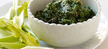 Trempette à l'épinard et au parmesan