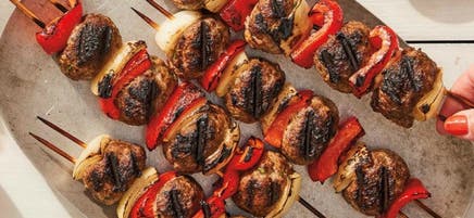 Grilled Meatball Kebabs