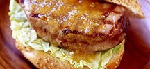 Tuna Burgers with Orange-Ginger Sauce