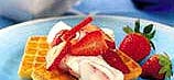Gaufres aux fraises