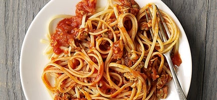 Linguines en sauce rosée aux palourdes