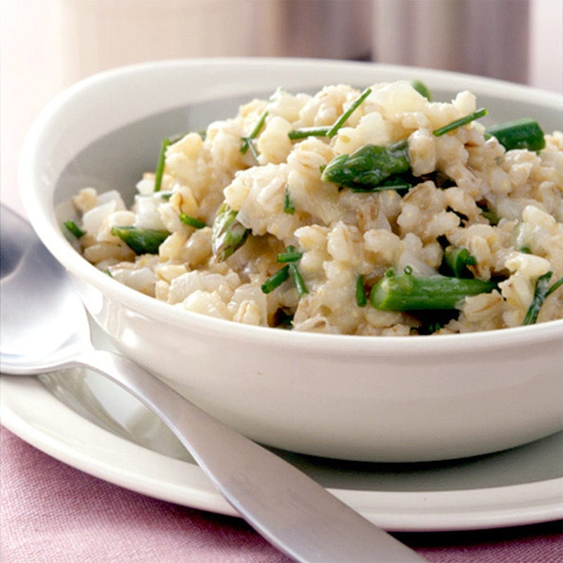 Photo de Risotto aux langues d'oiseau et aux asperges avec vinaigre balsamique par WW