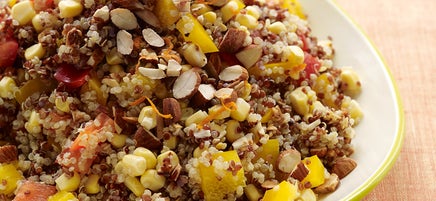 Salade de quinoa au maïs et aux poivrons
