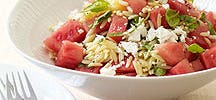 Orzo Salad with Watermelon and Feta