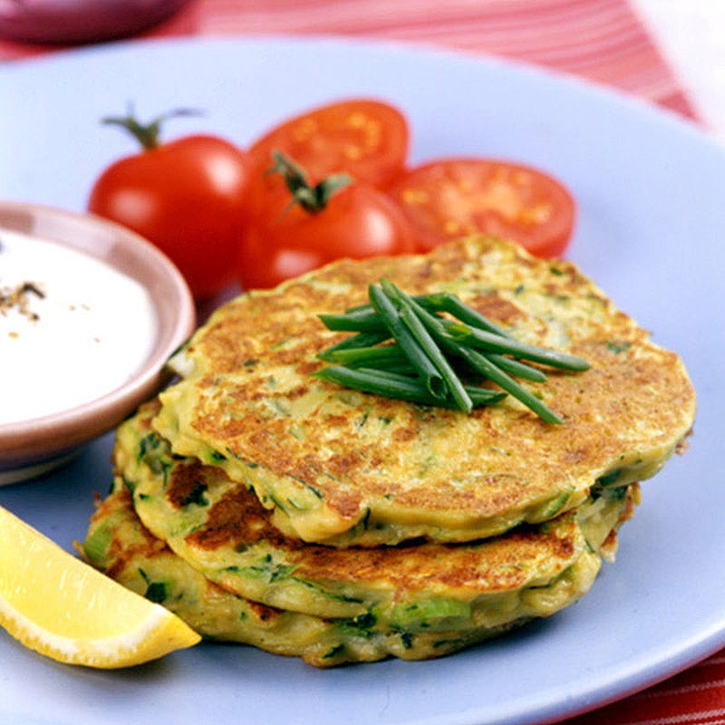 Photo of Zucchini and Soy Cheese Pancakes by WW