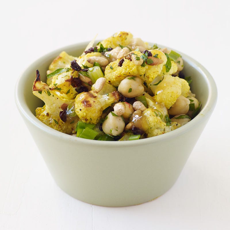 Photo of Curried Roasted Cauliflower with Chick Peas, Currants, Pine Nuts by WW