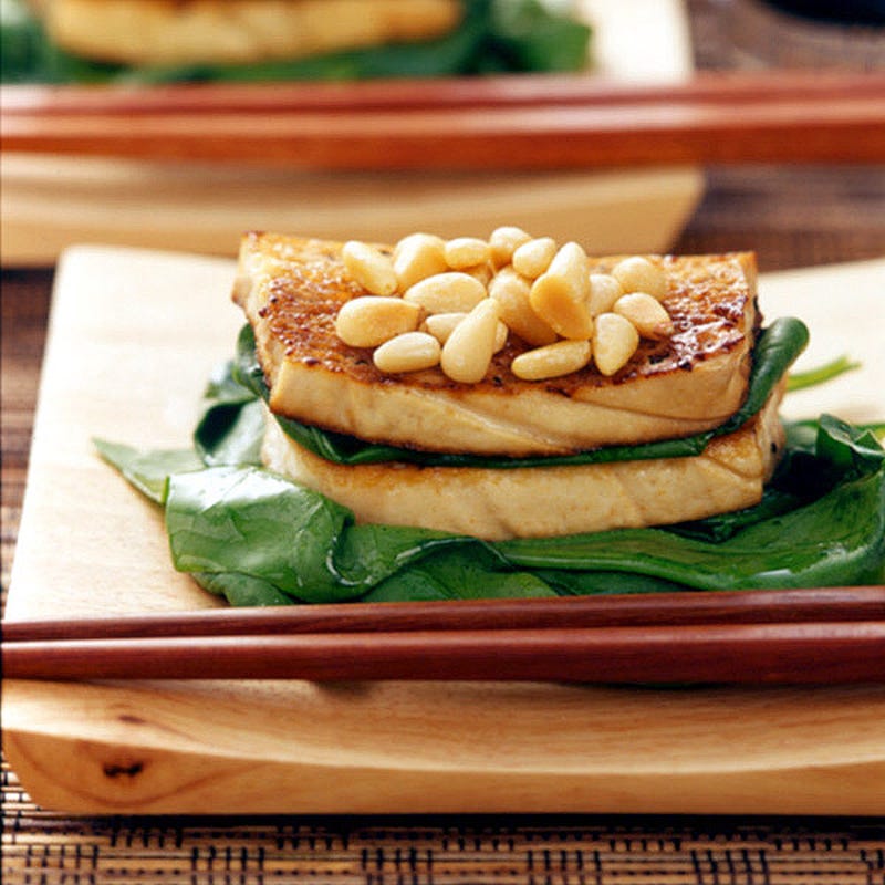 Photo of Seared Tofu with Garlic, Swiss Chard and Pine Nuts by WW