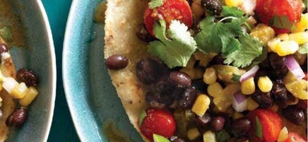 Black Bean, Tomato and Corn Tostadas