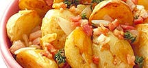 Roasted Potato Salad with Shallots