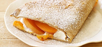 Dessert de quesadillas aux abricots