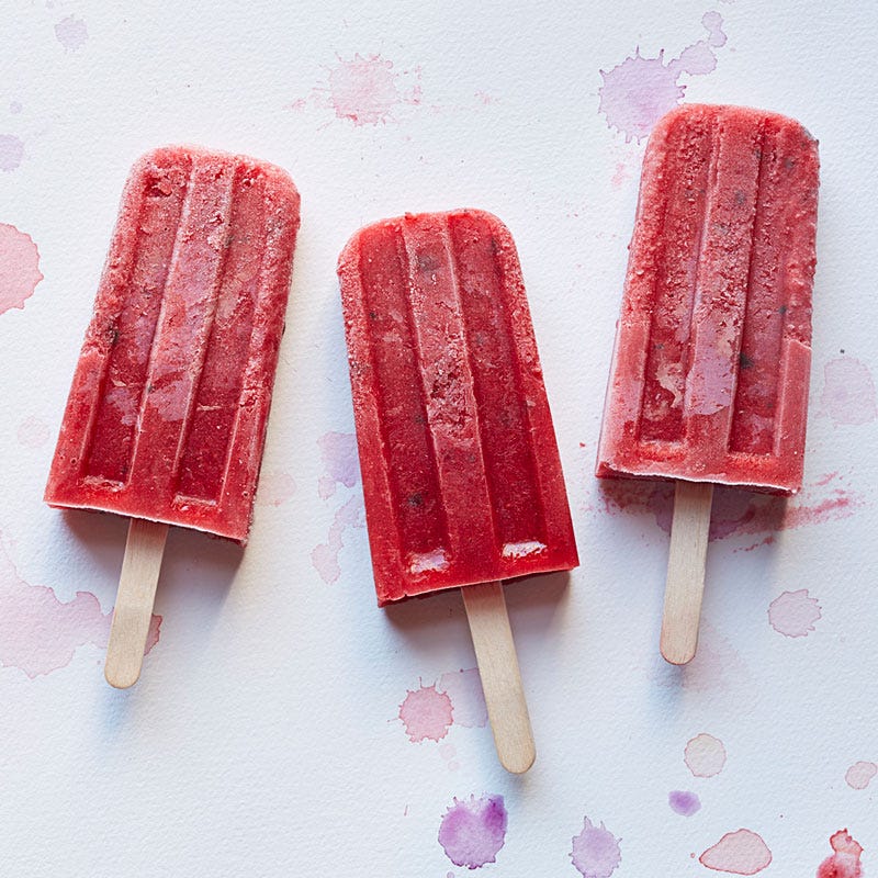 Photo of Strawberry Basil Pops by WW