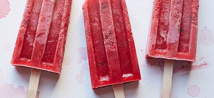 Strawberry Basil Pops