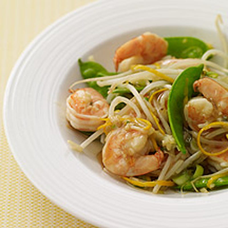 Photo of Stir-Fried Shrimp and Snow Peas in Orange Sauce by WW