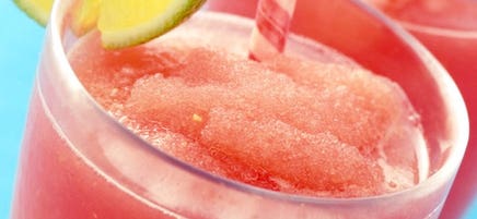 Frozen watermelon virgin margaritas