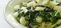 Stir-fried bok choy with sesame seeds