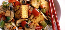 Scallion-Tofu and Vegetable Stir-Fry