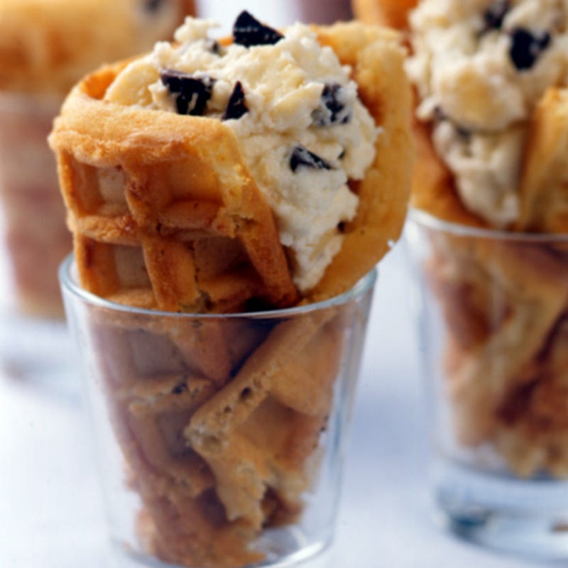Photo of Banana Chocolate Chip Waffle Cones by WW