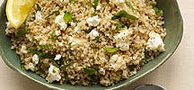 Bulgur salad with feta and mint
