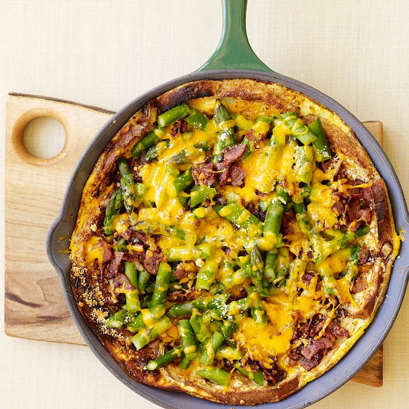 Photo de Strata aux asperges, au bacon et au fromage par WW
