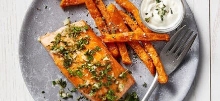 Lemon-herb roasted salmon