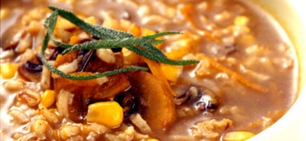Soupe au riz sauvage