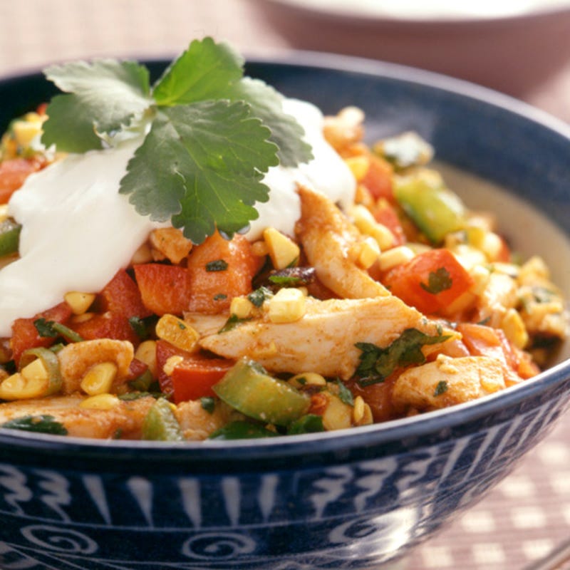 Photo of Southwestern chicken-bean salad by WW