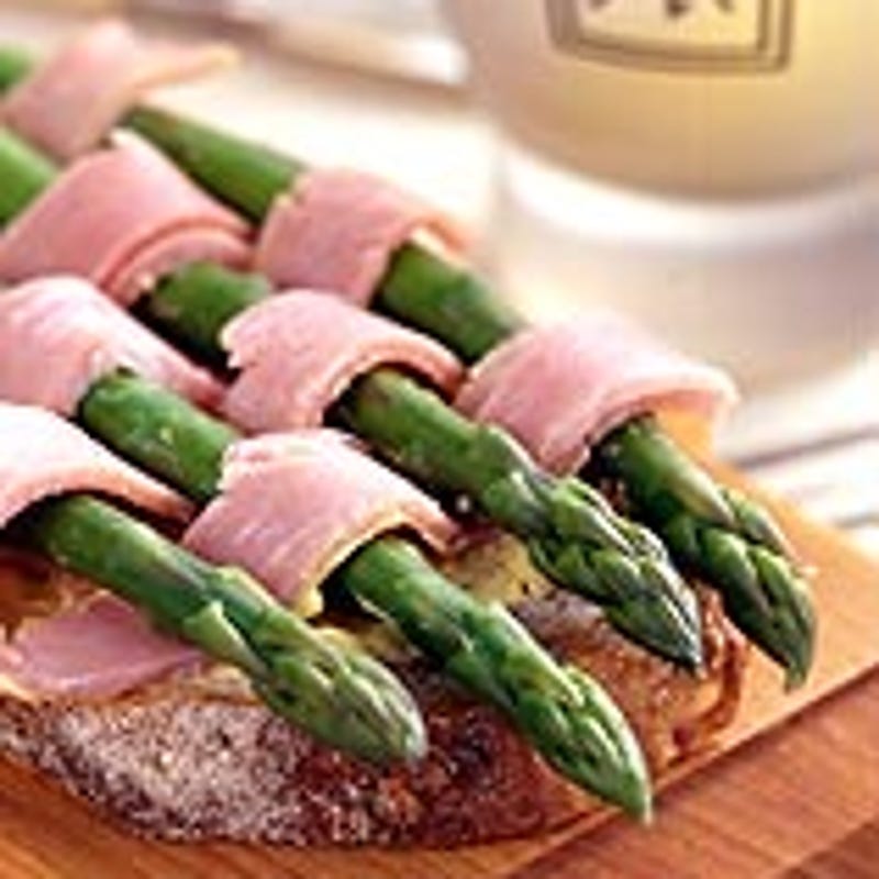 Photo of Ham and asparagus stacked sandwich by WW