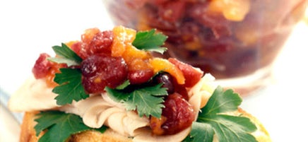 Sauce aux abricots et canneberges