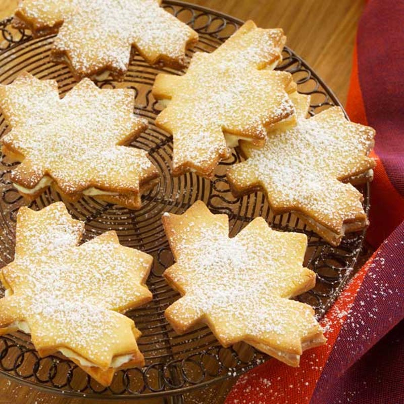 Photo de Biscuits feuille d'érable à la crème par WW