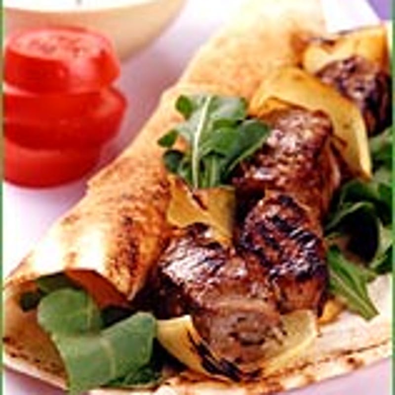 Photo de Pita de souvlaki à l'agneau par WW