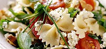 Pasta Salad with Blue Cheese, Walnuts and Arugula