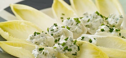 Stuffed Endive with Herbed Goat Cheese