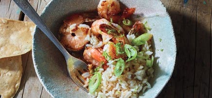 Crevettes à la téquila et à la lime