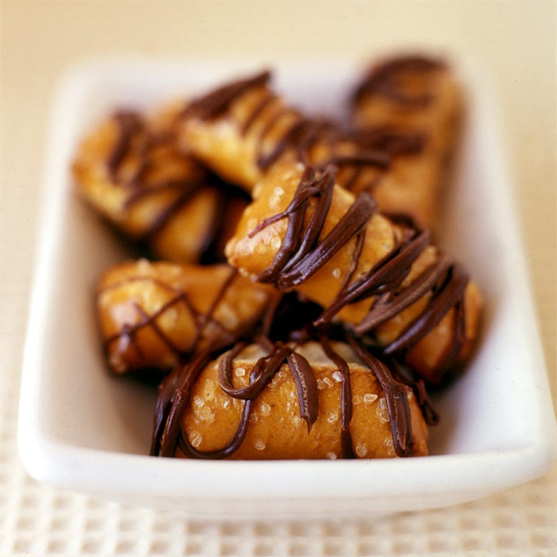 Photo de Bretzels aspergés de chocolat par WW