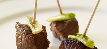 Beef and Scallion Bites