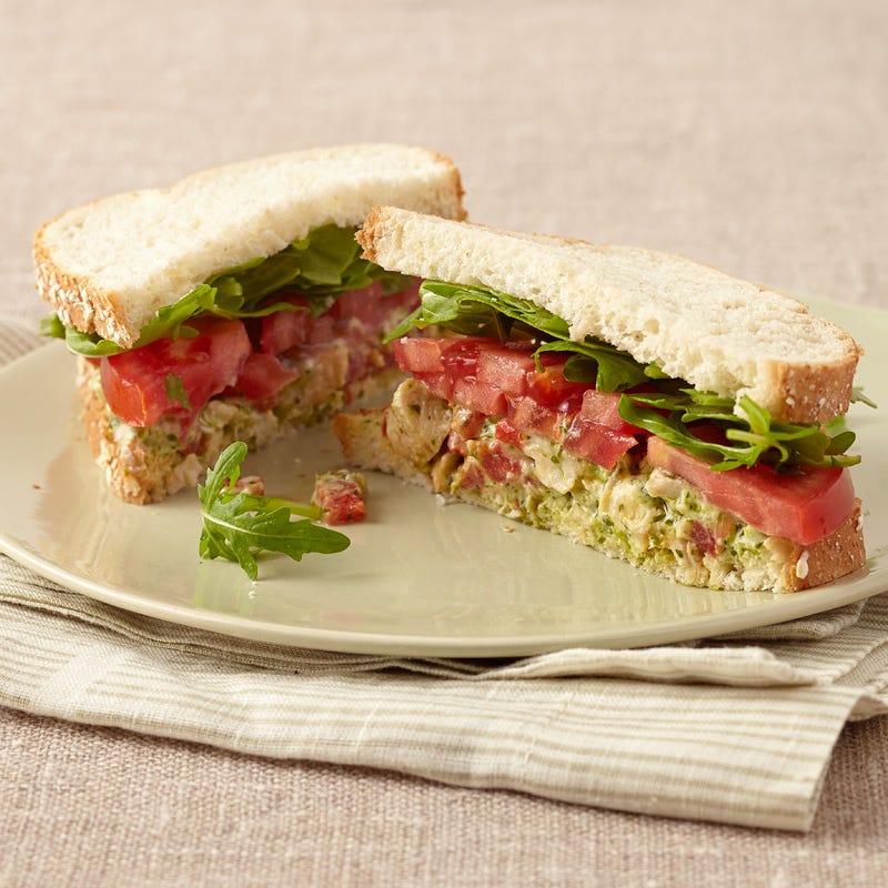 Photo de Sandwich à la salade de poulet d’inspiration italienne par WW